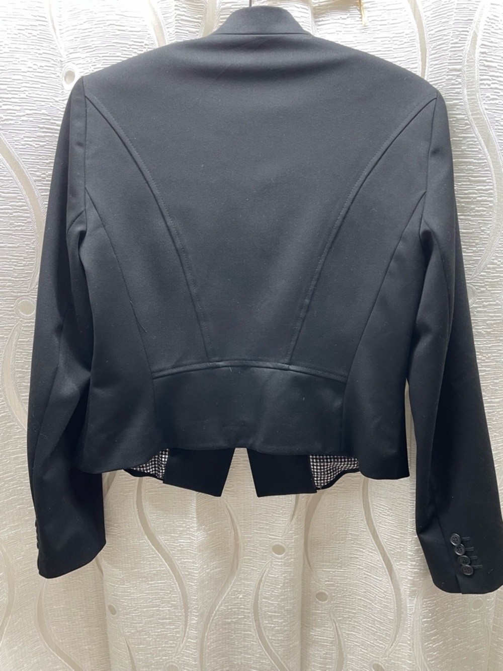 Tristan Blazer Women Size 8‎ Black Condition Tailored Stand Collar Jacket - Picture 5 of 9